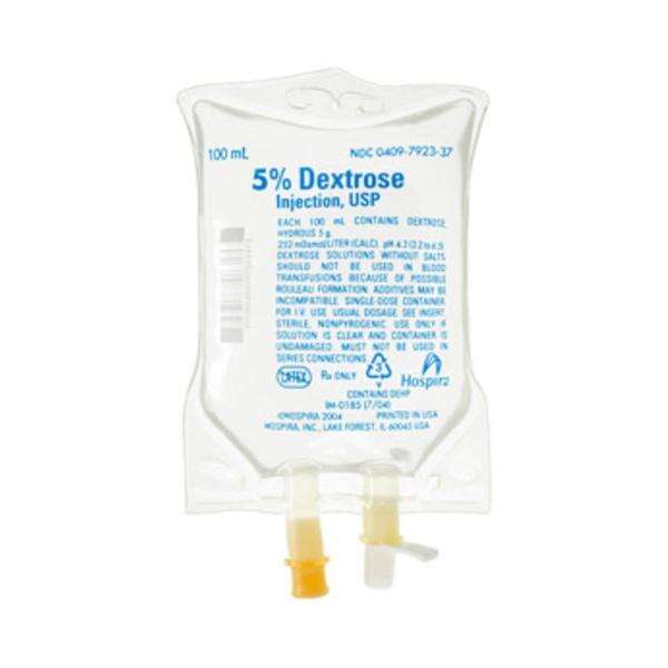 Dex 5/H2O Injection Solution 100 PF/DEHP Strl Flx Bg Cntnr 80/Ca